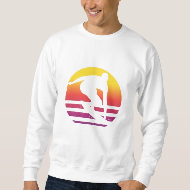 Moletom Surfer Retro Surfing Sunset (Frente)