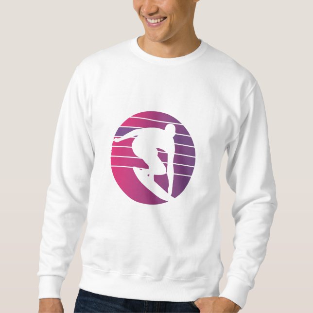 Moletom Surfer Retro Surfing Sunset (Frente)