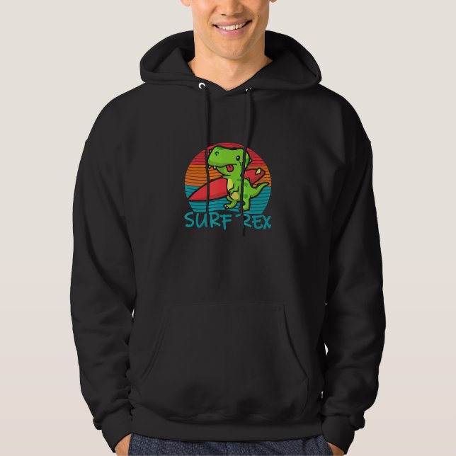 Moletom Surfer T-Rex - Ande As Ondas (Frente)