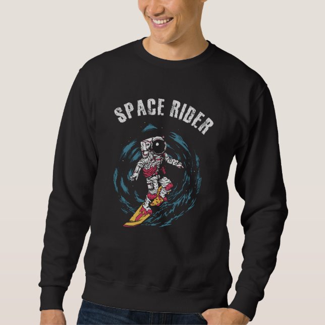Moletom Surfista Astronauta Espaço Piloto Surfista (Frente)