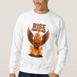 Moletom Surgir das Ashes - Caveira Flamejante com Fiery