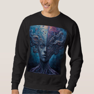 Moletom Surreal Psicodélico Múltiplos Olhos Visão Dividida