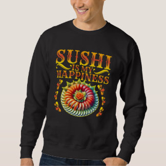 Moletom sushi é minha felicidade