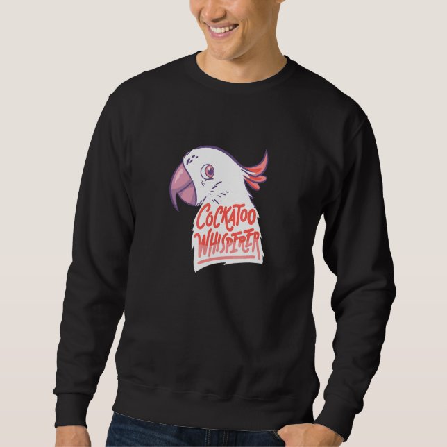 Moletom Sussuro de Cockatoo de Papagaio Exótico (Frente)