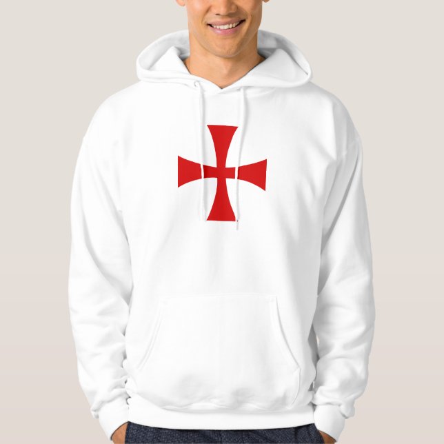 Moletom Sweat Branco Cruz Pattée (Frente)