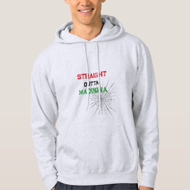 Moletom Sweat capuche straight outta MADININA (Frente)