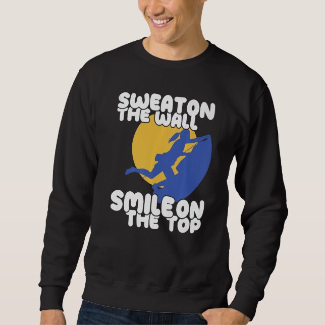 Moletom Sweat on Climbing Wall Climber Rock Climbing Bould (Frente)