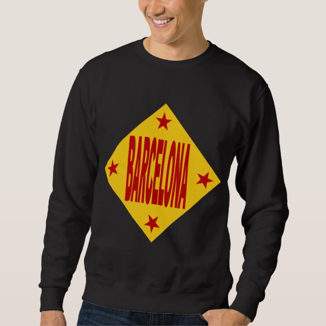 Moletom Sweat shirt noire BARCELONA (Frente)
