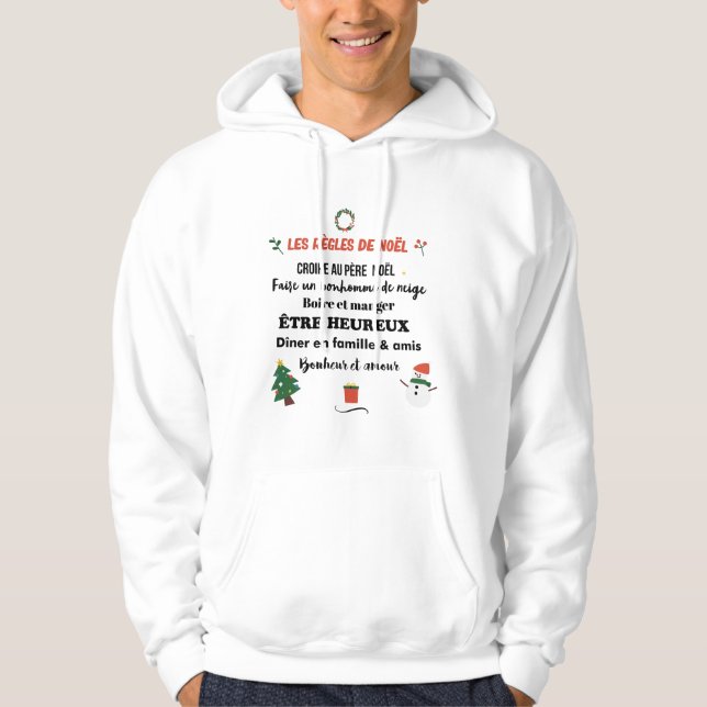 Moletom Sweatshirt à capuche Noël (Frente)