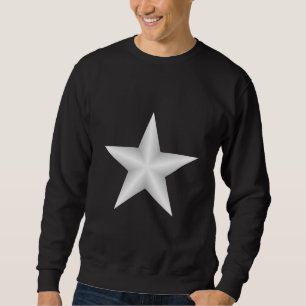 Moletom Sweatshirt Black and White Star