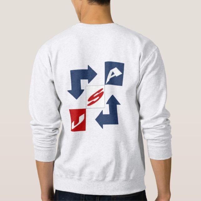 Moletom Sweatshirt cendre homme  DESIGN  USA  (Verso)