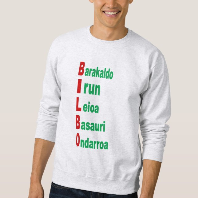 Moletom Sweatshirt cendre homme  TOURISME  PAYS  BASQUE (Frente)