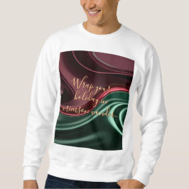 Moletom Sweatshirt com gráfico abstrato elegante