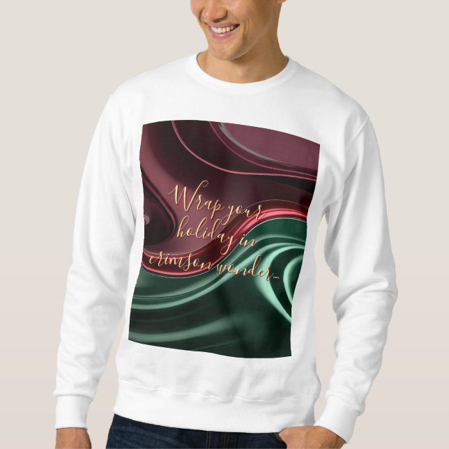 Moletom Sweatshirt com gráfico abstrato elegante (Frente)