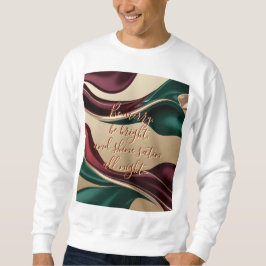 Moletom Sweatshirt com gráfico abstrato elegante
