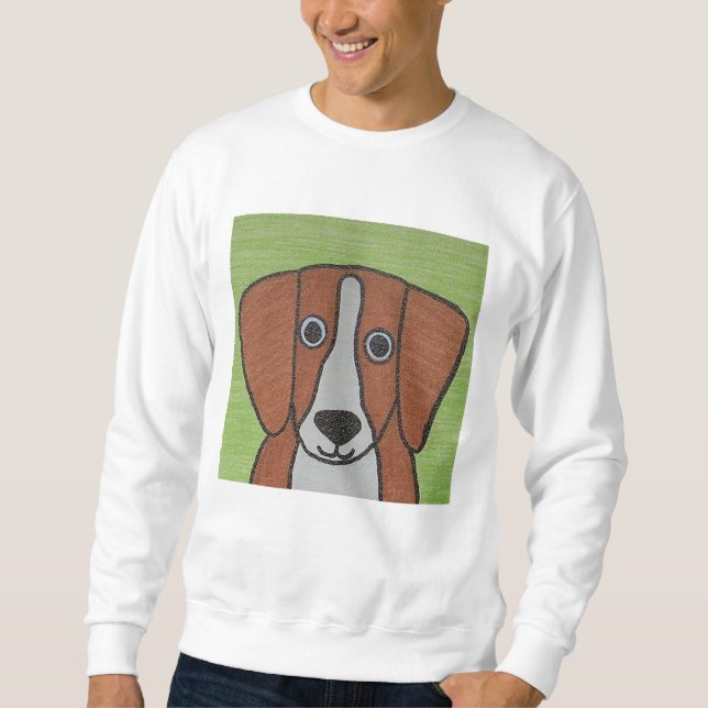 Moletom Sweatshirt De Beagle Cuja Gama É (Frente)