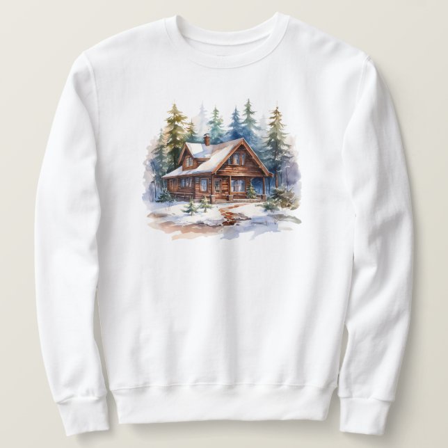 Moletom Sweatshirt De Cabina De Inverno (Frente do Design)