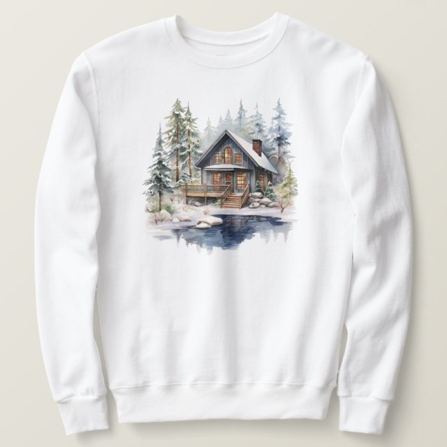 Moletom Sweatshirt De Cabina De Inverno (Frente do Design)