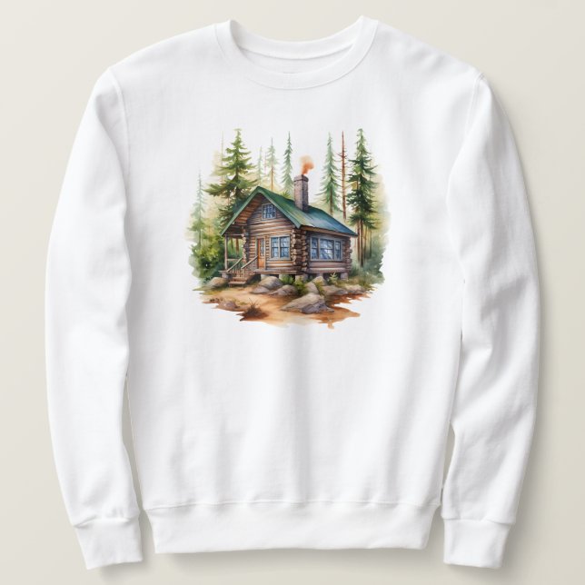 Moletom Sweatshirt de Cabina de Natal (Frente do Design)