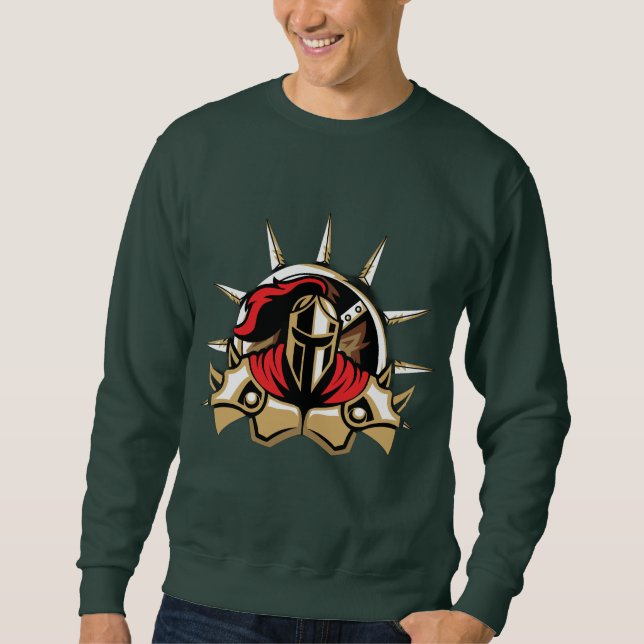 Moletom Sweatshirt de Guerreiro Espartano para Homens (Frente)