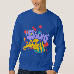 MOLETOM SWEATSHIRT DE LIÇÕES DE SALPICOS DE TINTA PARA HOM