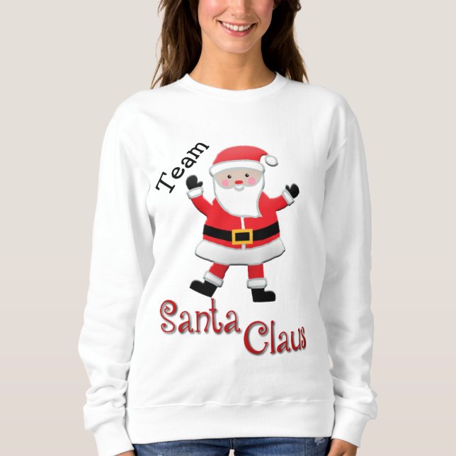 Moletom Sweatshirt do Team Santa Claus (Frente)
