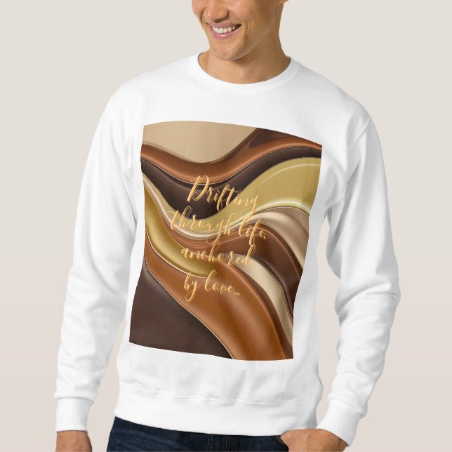 Moletom Sweatshirt em na moda gráfico (Frente)