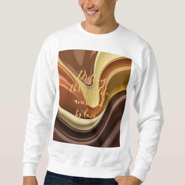 Moletom Sweatshirt em na moda gráfico (Frente)