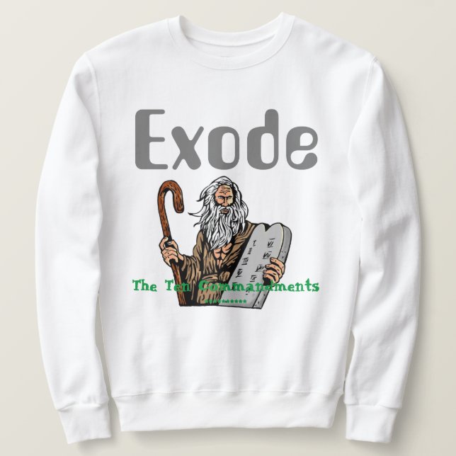 MOLETOM SWEATSHIRT EXODE (Frente do Design)