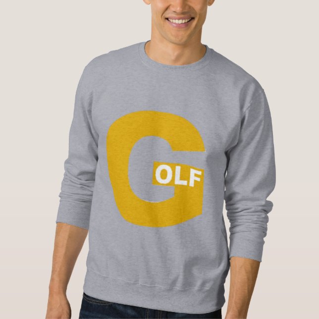 Moletom  Sweatshirt   gris  homme  DESIGN  GOLF (Frente)