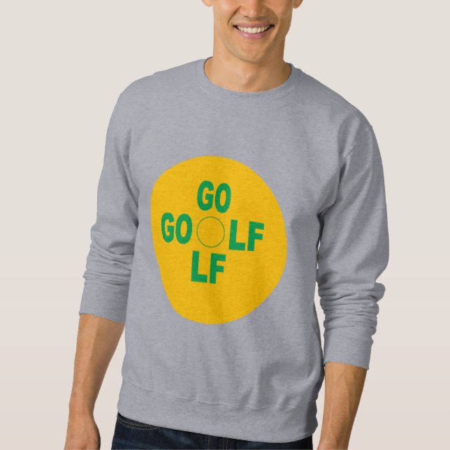 Moletom Sweatshirt gris  homme  SPORT  GOLF (Frente)
