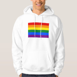 Moletom Sweatshirt Hoded com bandeira LGBT Rainbow