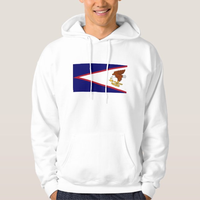 Moletom Sweatshirt Hooded com bandeira americana (Frente)
