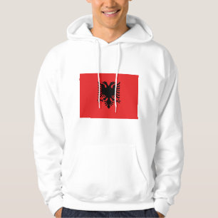 Moletom Sweatshirt Hooded com Bandeira da Albânia