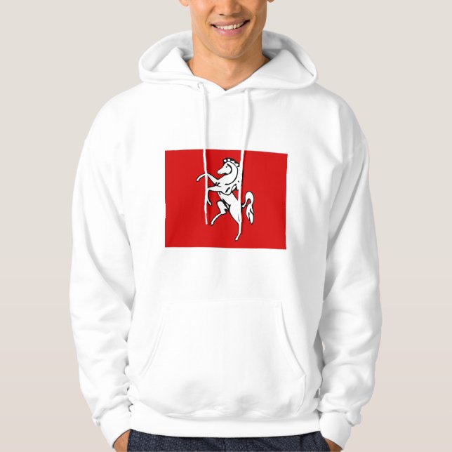 Moletom Sweatshirt Hooded com Flag of Kent, Inglaterra (Frente)