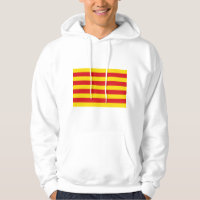 Sweatshirt Hooded com pavilhão da Catalunha