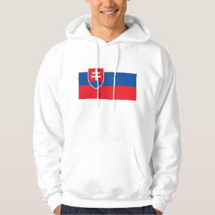 Moletom Sweatshirt Hooded com pavilhão da Eslováquia