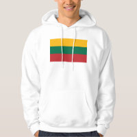 Sweatshirt Hooded com pavilhão da Lituânia