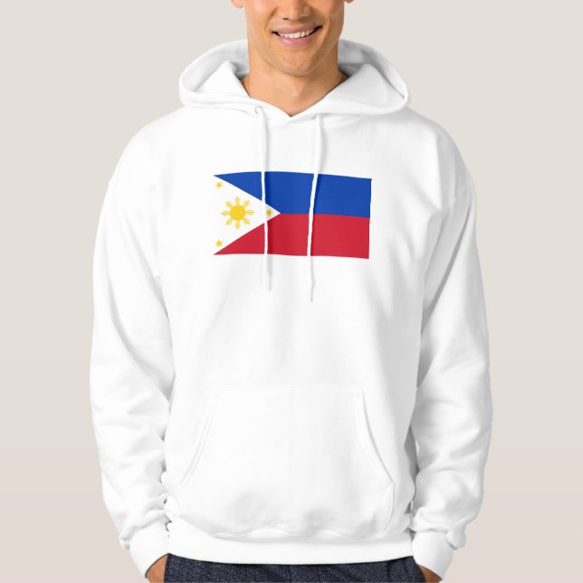 Moletom Sweatshirt Hooded com pavilhão das Filipinas (Frente)