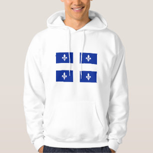 Moletom Sweatshirt Hooded com pavilhão do Quebec, Canadá