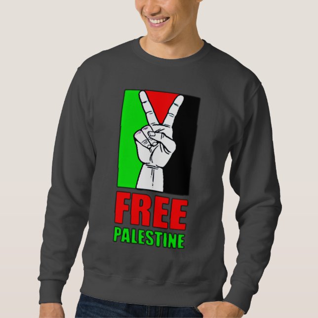 Moletom Sweatshirt Livre da Palestina (Frente)
