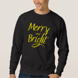 Moletom Sweatshirt : Merry and Bright (black)