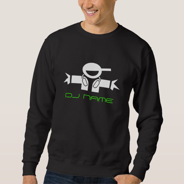 Moletom Sweatshirt Personalizada Music DJ | Adicionar nome (Frente)