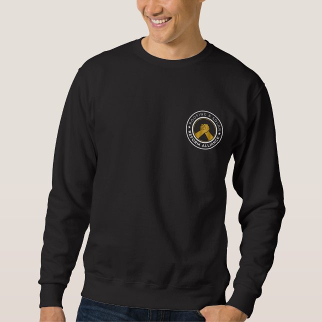 Moletom Sweatshirt RSRA Black Crewneck com Logotipo Pequen (Frente)
