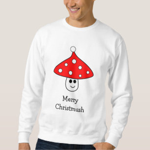 Moletom Sweatshirt Santa Hat Mushroom