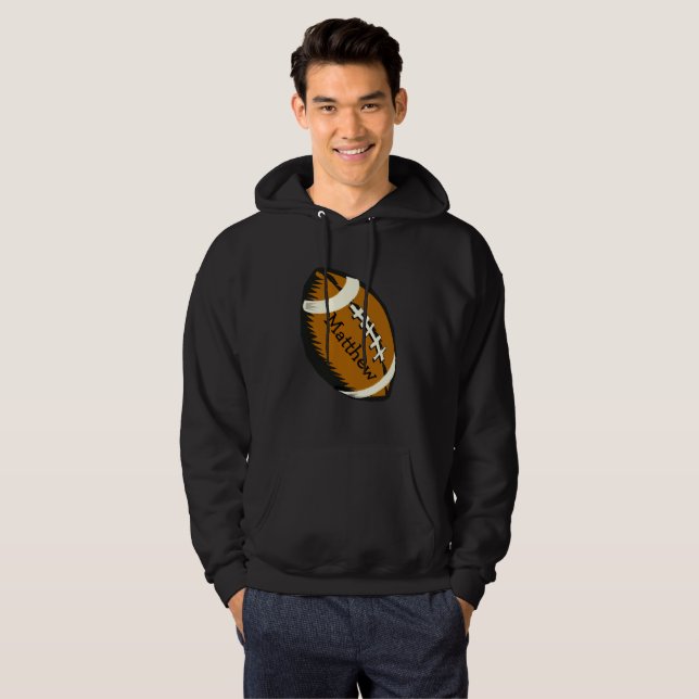 Moletom Sweatshirts de Hooox, de futebol marrom (Frente Completa)