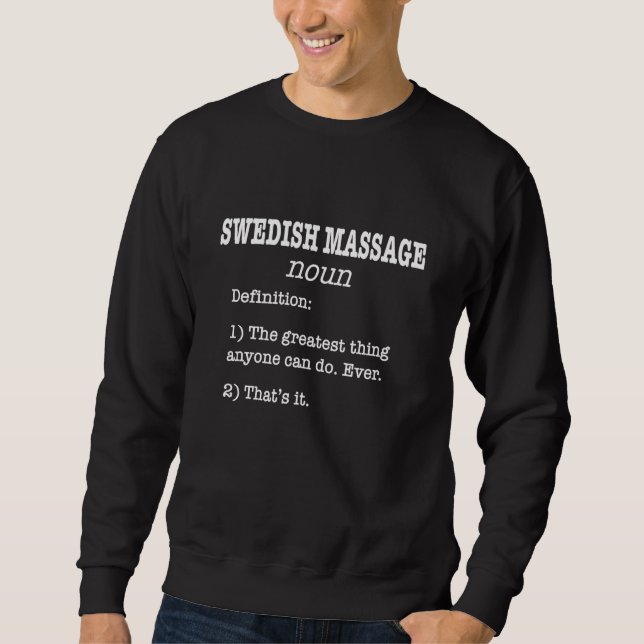 Moletom Swedish Massage Definition For Swedish Massage Pra (Frente)