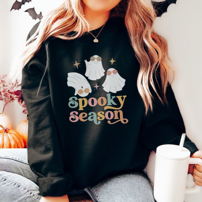 Moletom Sweet Ghost Halloween Retro Cute (Criador carregado)