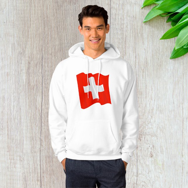 Moletom Swiss Flag Mens Hoodie (Criador carregado)