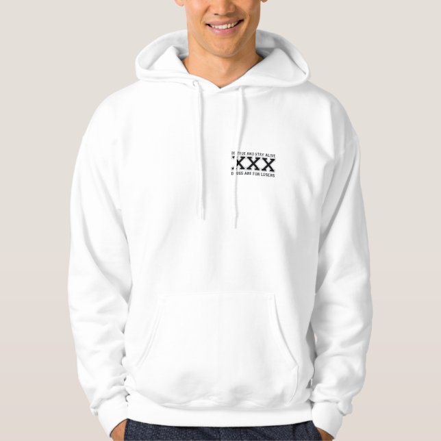 Moletom SXE ordena - meios que retos da borda eu sou (Frente)